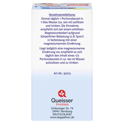 Abbildung der Produktverpackung Doppelherz system MAGNESIUM 400 CITRAT Seitenansicht rechts